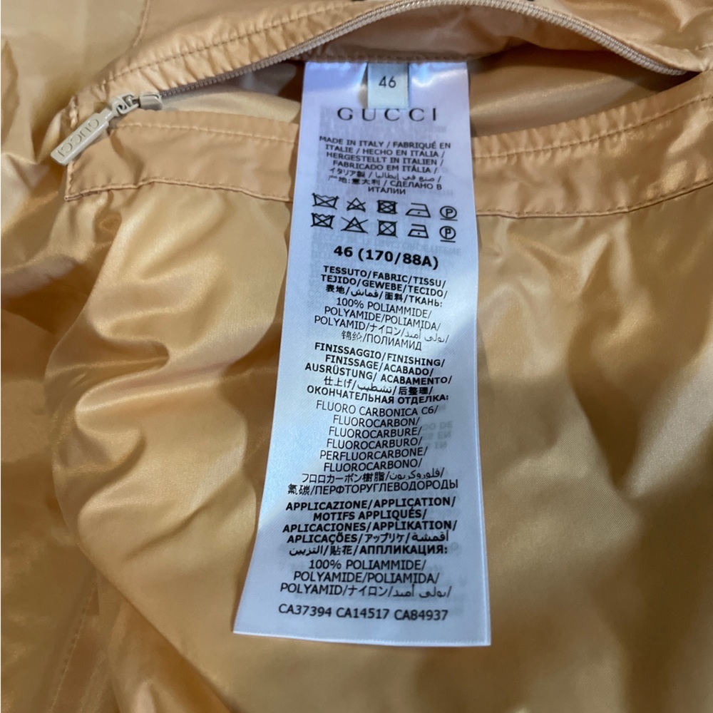 2020 GUCCI Interlocking G Logo Jacket - Men’s Puffer Jacket - Size 46 - Picture 11 of 13